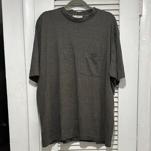 Ermenegildo Zegna Charcoal Short Sleeve Tee